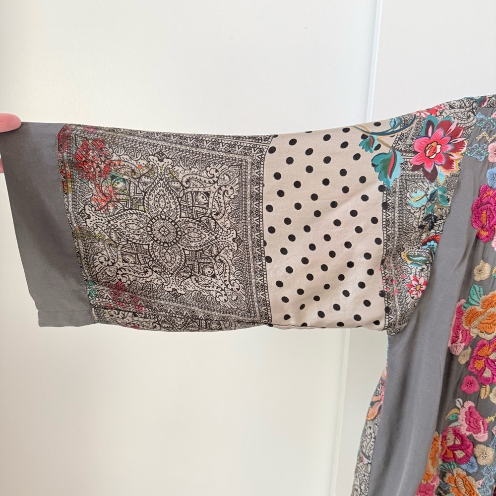 Johnny Was Ellamo Silk Embroidered Kimono - Picture 11 of 14